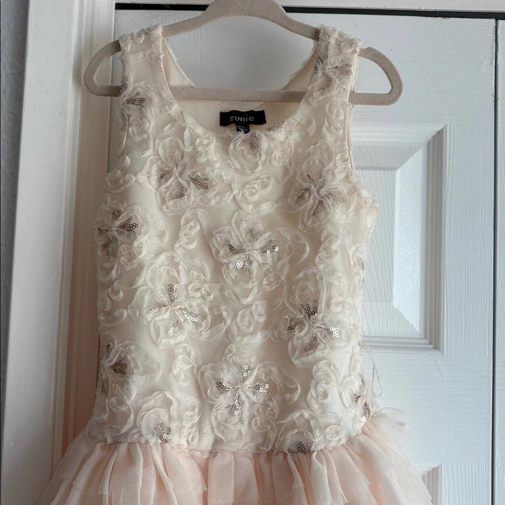 ZUNIE tutu mesh embellished dress whimsical ballerina playful dress